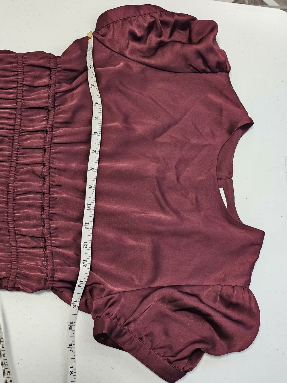 Aritzia Sunday Best Anderson Short Babydoll Puff-Sleeve Smocked Waist Dress - Picture 12 of 15